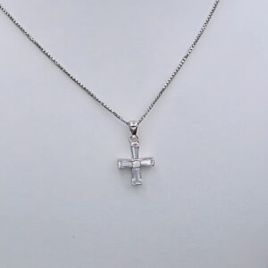Alternative view of Cross Pendant Necklace “Dakota Cross”, made of Silver 925