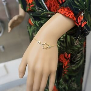 Alternative view of Evil Eye Bracelet "Star", made of 925 Sterling Silver