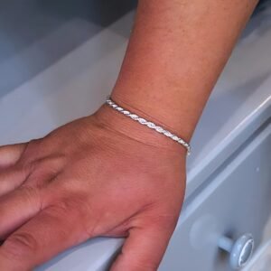Alternative view of Silver Rope Chain Bracelet “Aspen”, made of Sterling Silver 925