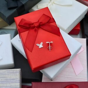 Butterfly Stud Earrings "Lili", made of 925 Sterling Silver