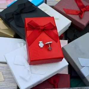 Silver Owl Stud Earrings "Hootsie", made of 925 Silver