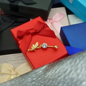 Fairy Belly Button Ring "Ciela", made of Gold Plated Stainless Steel