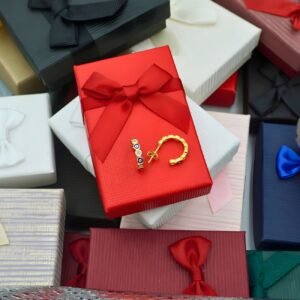 Evil Eye Half Hoop Earrings "Fedra", made of Silver, Gold Plated