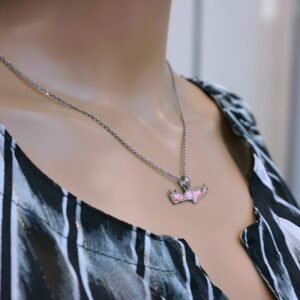 Red/White Crete Pendant “Kriti RW”, with or without chain