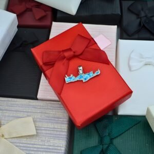 Crete Silver Pendant “Kriti Blue” with or without chain